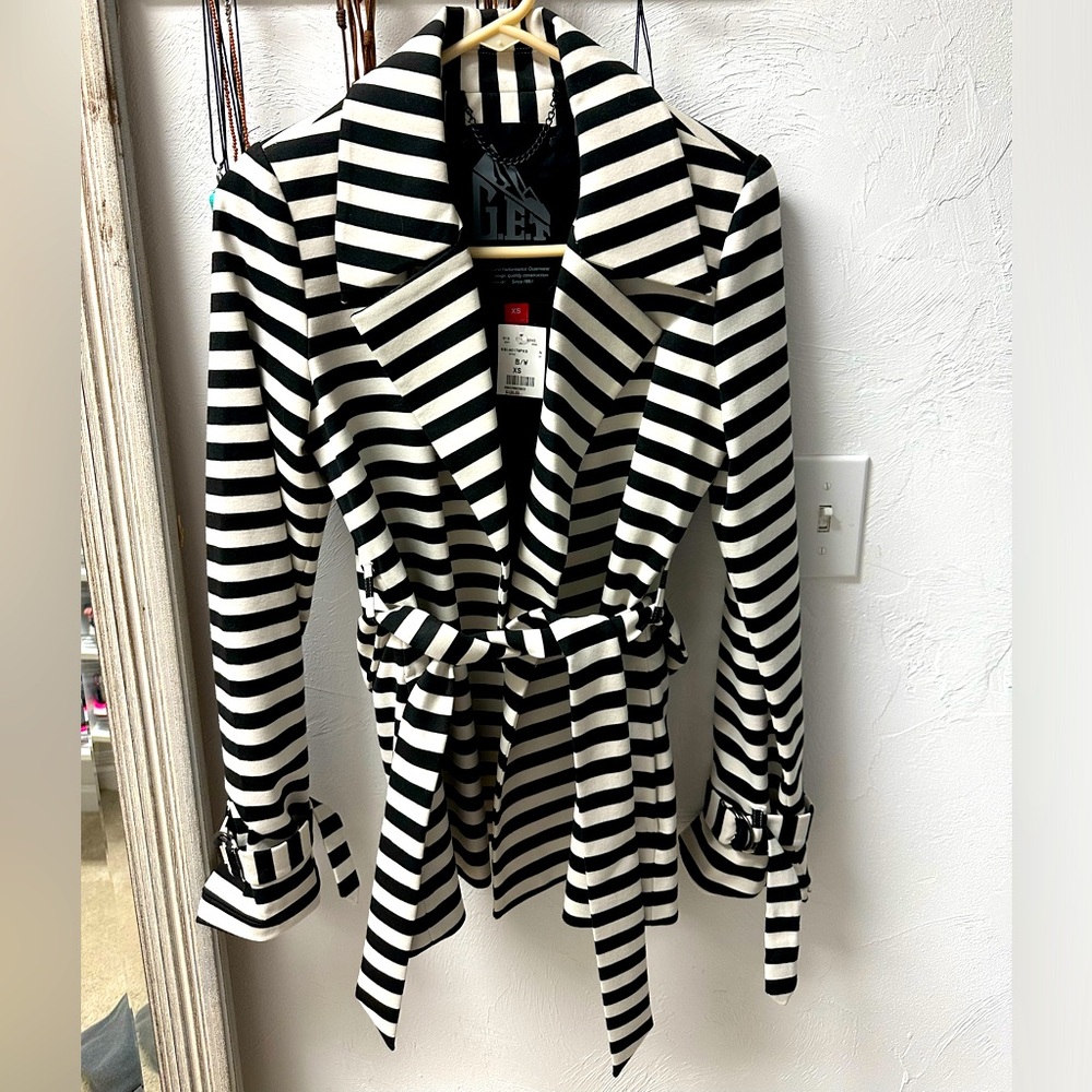 Black & White Stripped Jacket